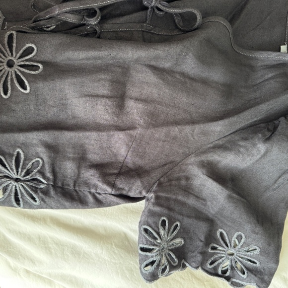 Rails Linen Eyelet Set - Emmie Pant and Pari Top - Size Large - Picture 6 of 9